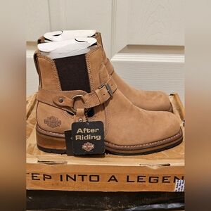 Harley-Davidson Tan Leather Womans Boots